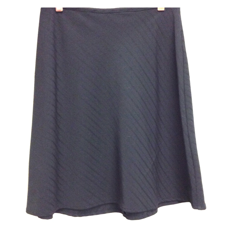 my michelle black A-line skirt w/diagonal stripes